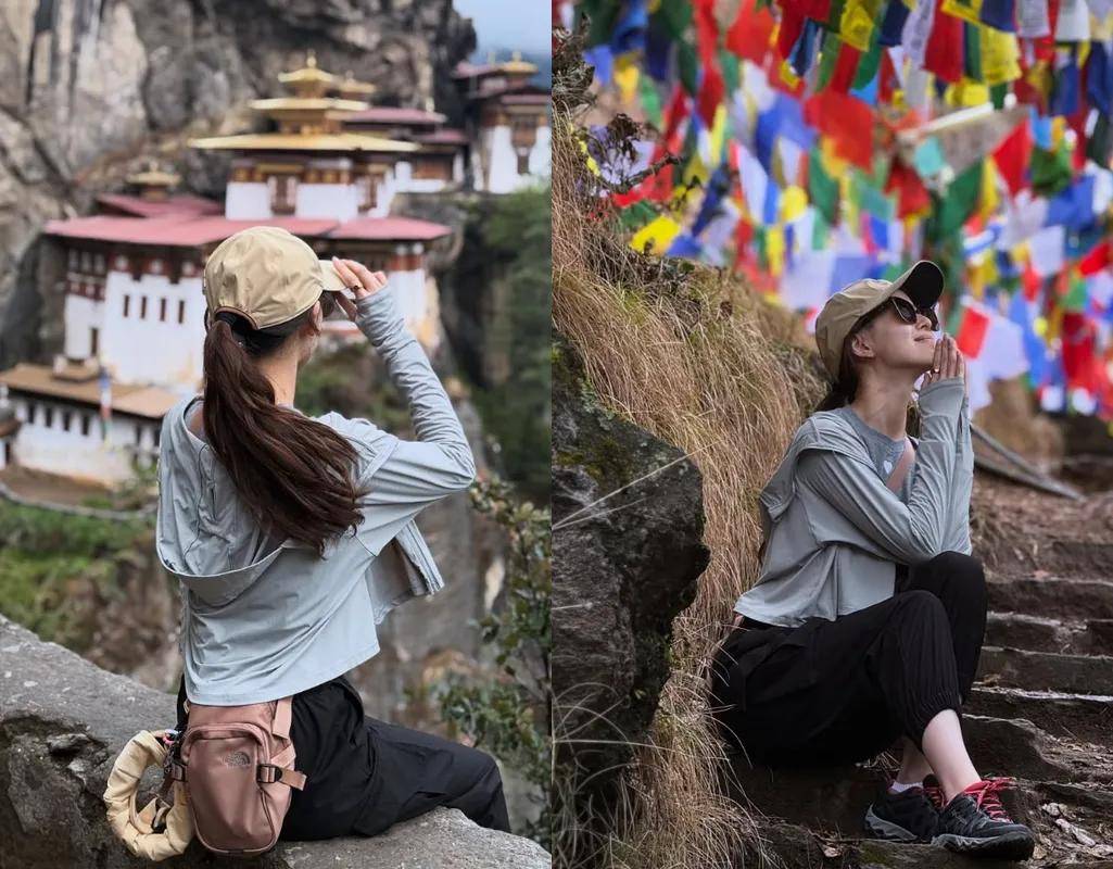 也爱穿“中产三宝”！“该省省该花花”瓦力游戏章泽天看展戴80万香奈儿耳环(图11)