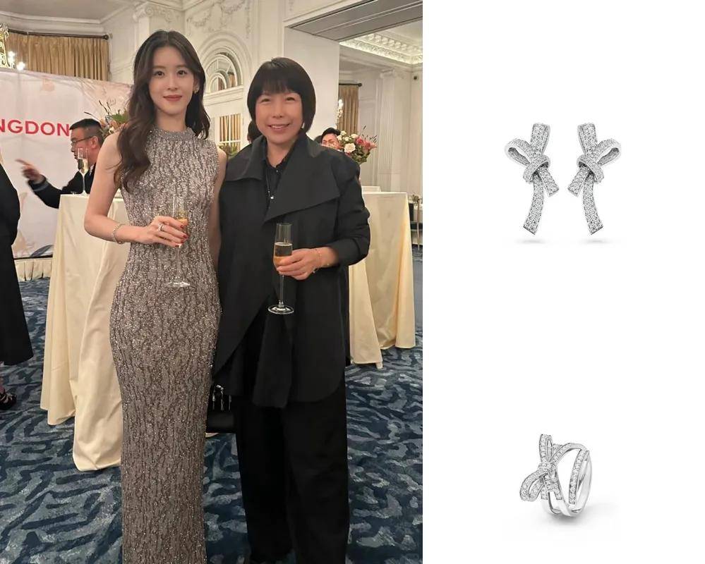 也爱穿“中产三宝”！“该省省该花花”瓦力游戏章泽天看展戴80万香奈儿耳环(图22)